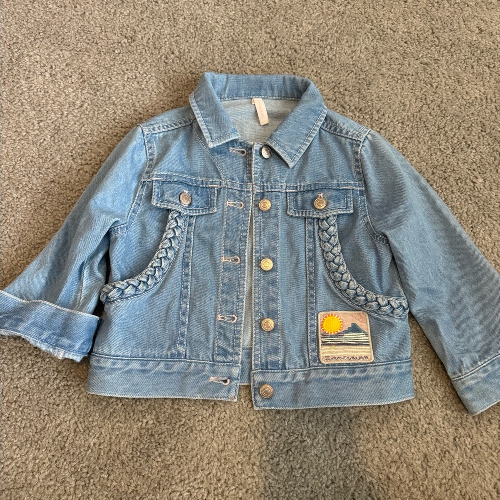 Zimmermann kids girls denim jacket